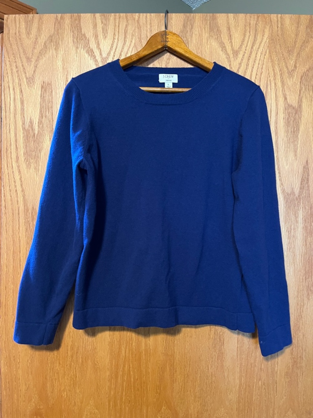 J. Crew Women's Cobalt Blue Crewneck Sweater